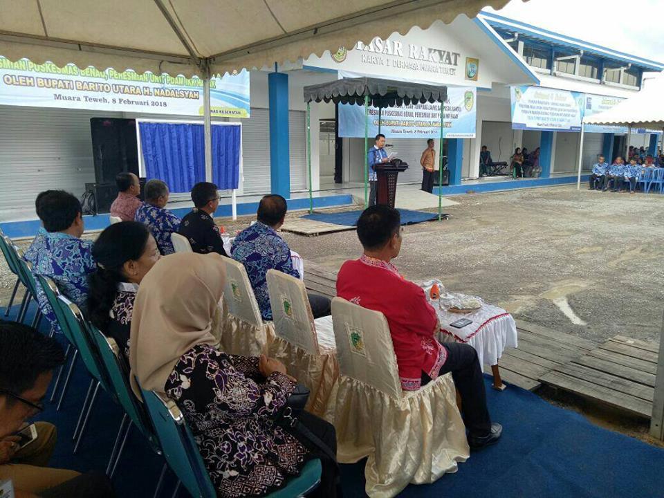 Peresmian Pasar dan Peresmian PDAM IKK Hajak